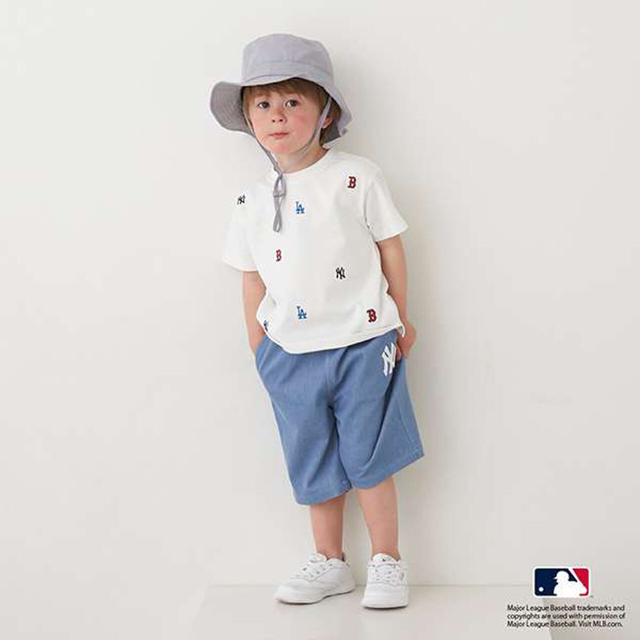 [MLB] Logo Embroidery T-Shirt,Smoke white, large image number 19