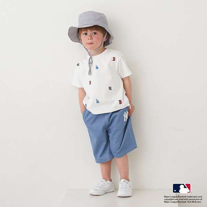 [MLB] Logo Embroidery T-Shirt,Smoke white, medium image number 19