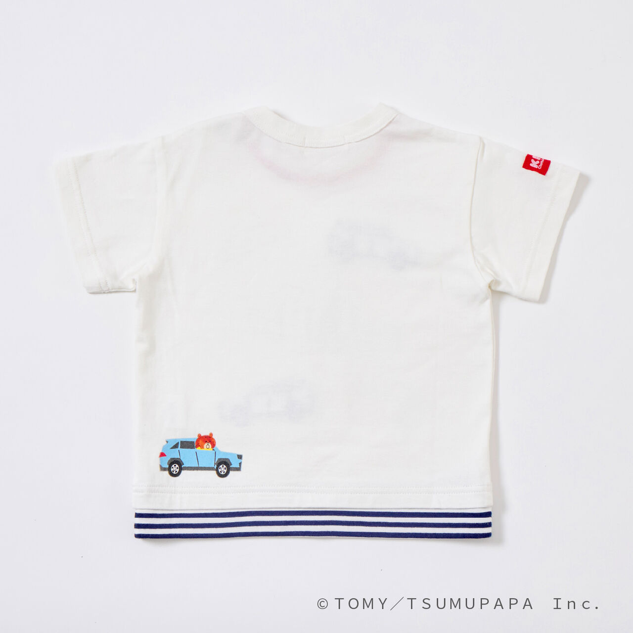 Tomica and Tom Car Appliqu&eacute; T-Shirt,Off white, large image number 3