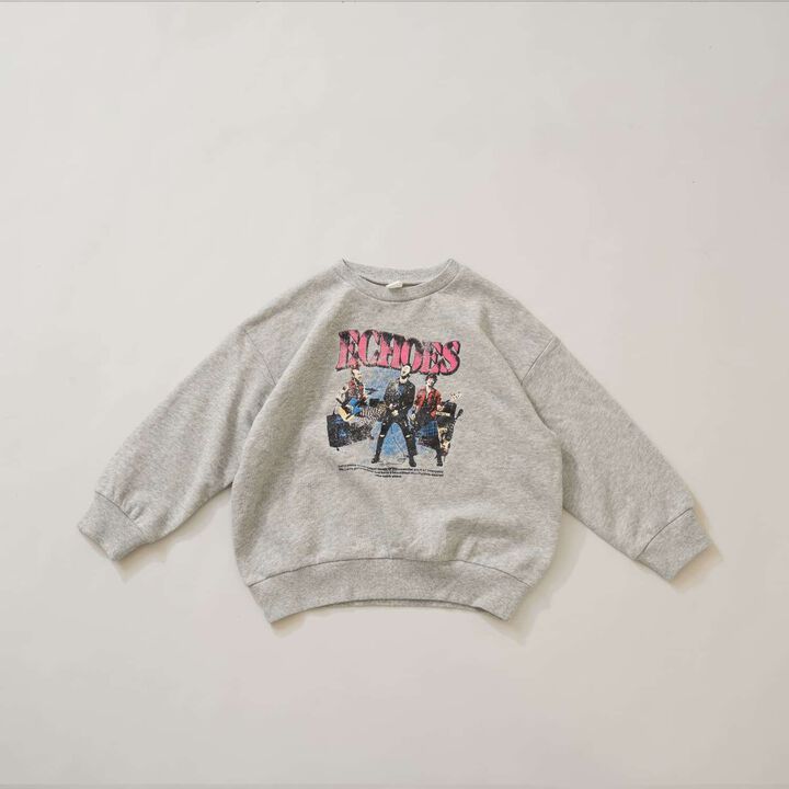 Band Style Print Sweatshirt,Yellow, medium image number 17