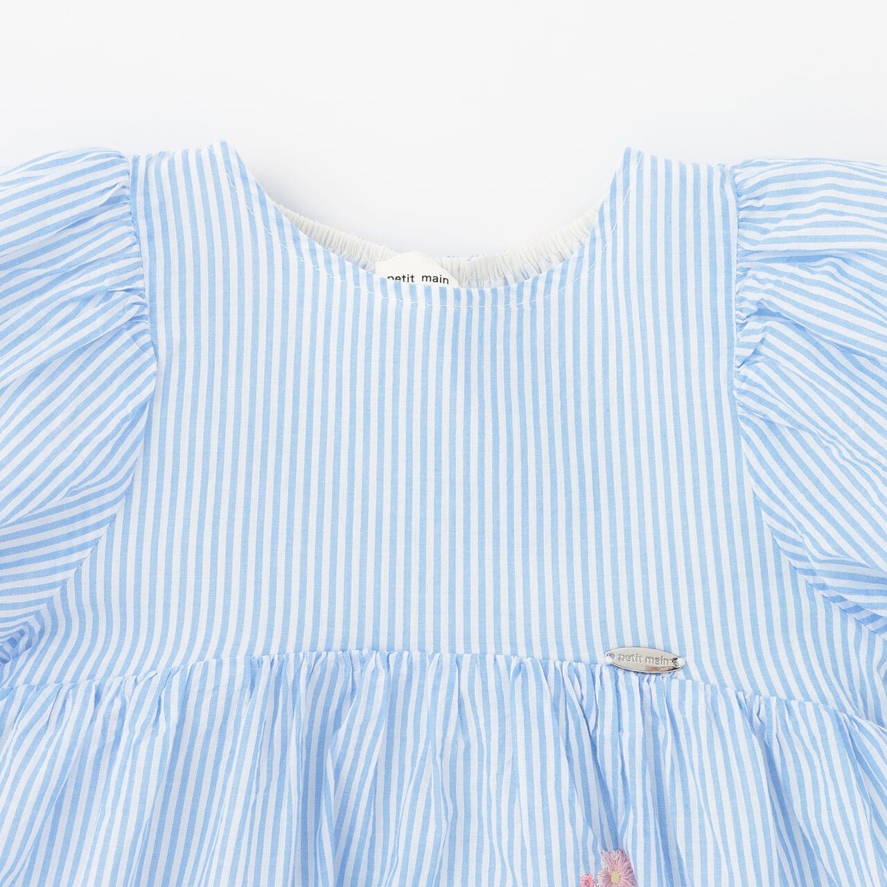 [Sanrio Characters] Embroidered Puff One-Piece Dress,Blue, large image number 6