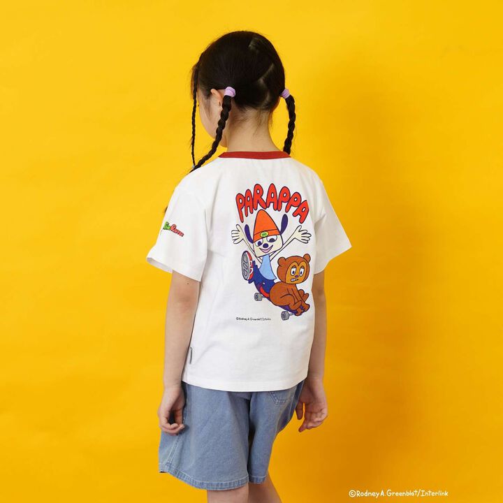 [親子連結款] [PaRappa the Rapper] 撞色羅紋短袖T恤,粉紅色, medium image number 1