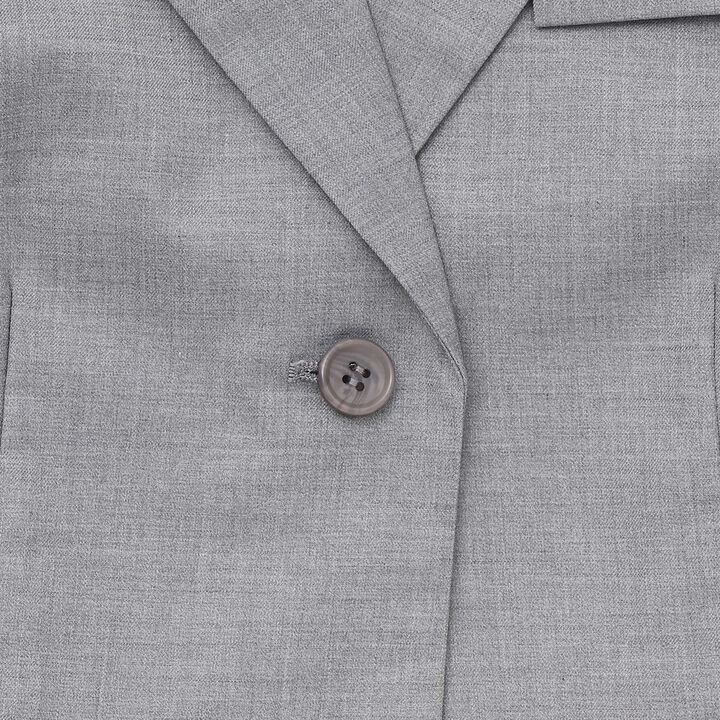 [Graduation Attire] Cropped Jacket,Charcoal gray, medium image number 10