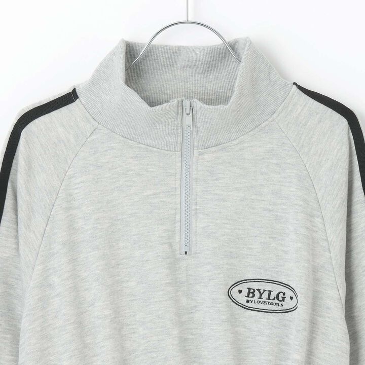 Sleeve Ribbon One-Piece Dress,Medium gray, medium image number 5