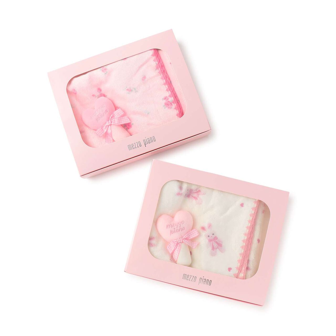 Blanket & Heart Stick Rattle Set [Box Included],Pearl white, large image number 5