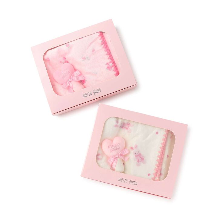 Blanket & Heart Stick Rattle Set [Box Included],Pearl white, medium image number 5