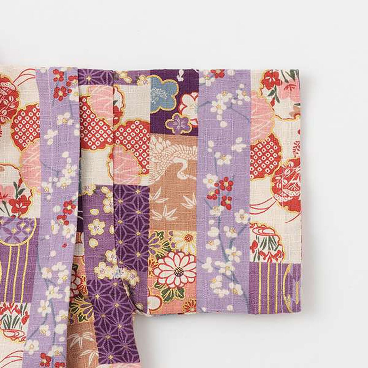 Jinbei All-in-One (Striped Patchwork Design),Purple, large image number 3