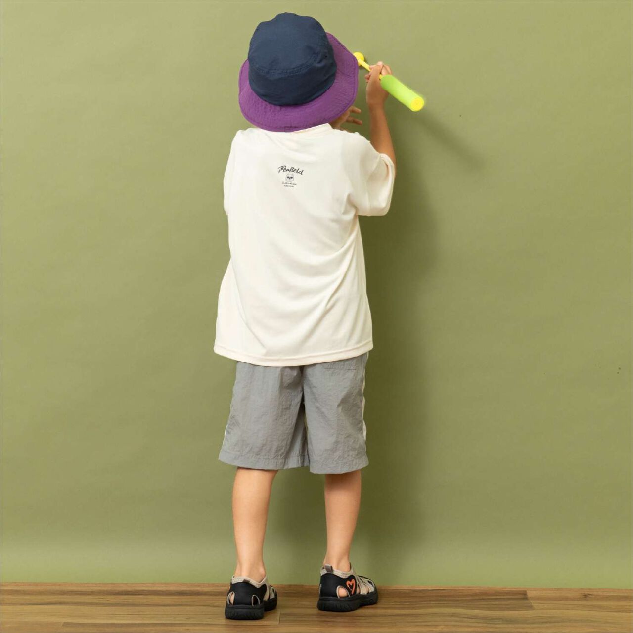 [Penfield] Kids Assorted Bear Short Sleeve T-Shirts [Parent-Child Matching] [Cool Touch],Off white, large image number 12