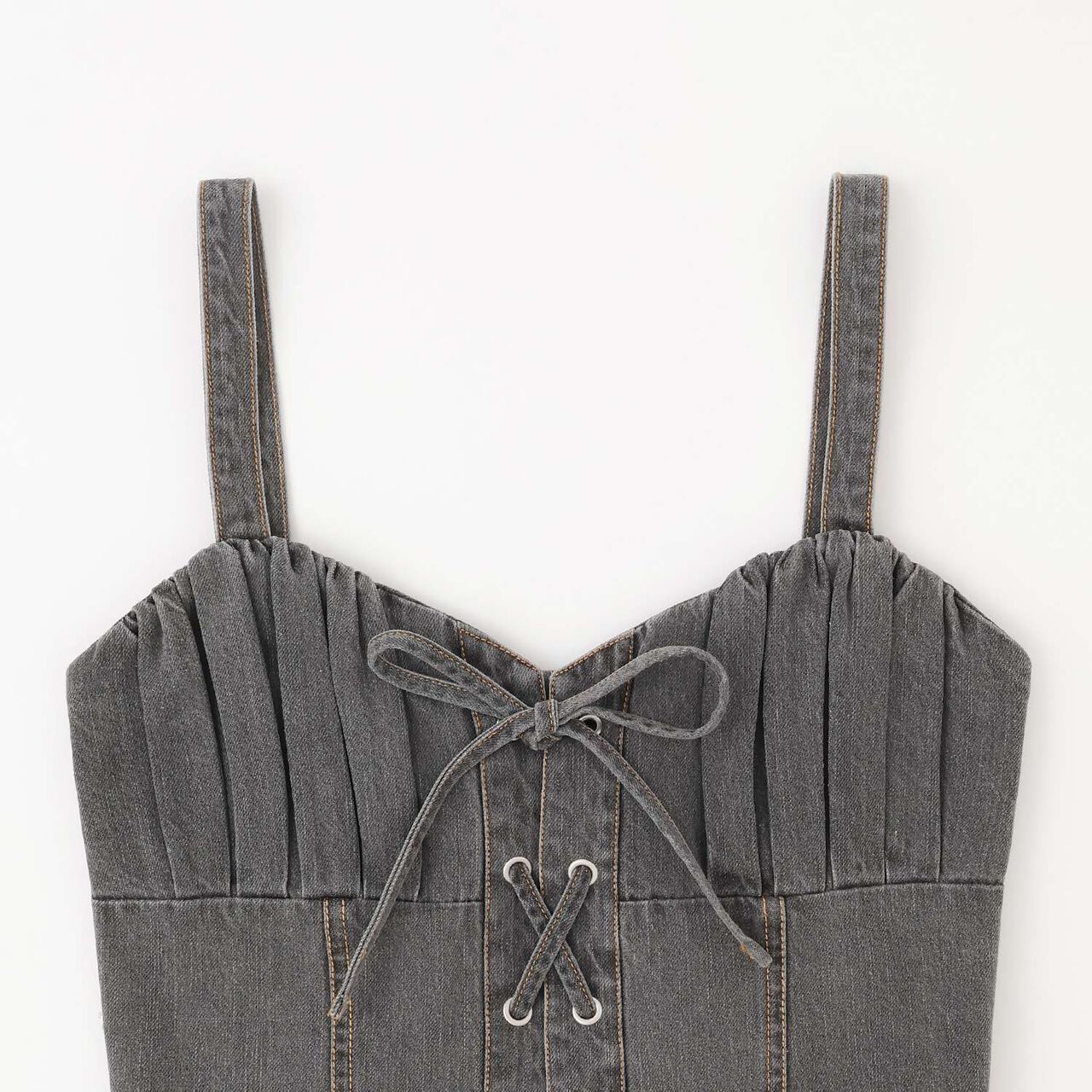 Denim Skirt Outfit Set,Gray, large image number 8