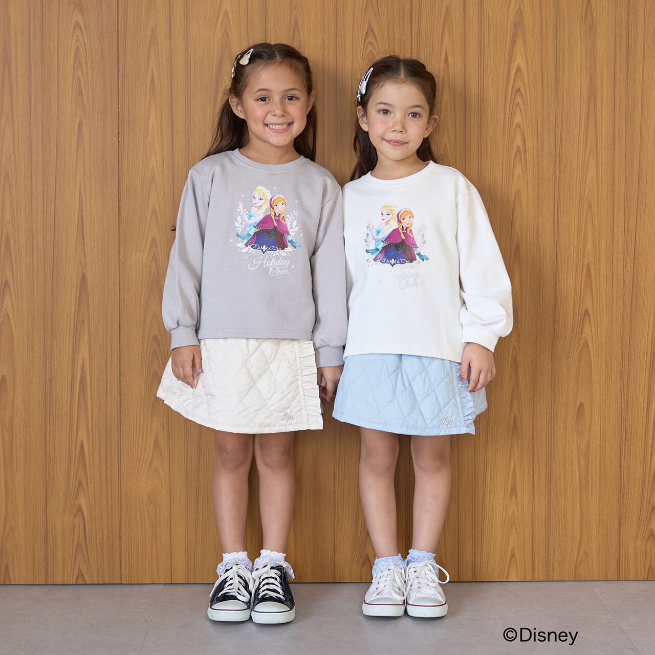 [Frozen] [Goodbye Pills Brushed Fleece] Sparkling Lame & Transfer Assortment Print Sweatshirt,Gray, large image number 19