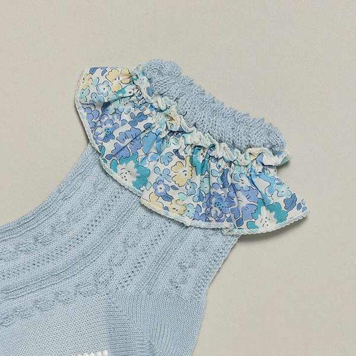 Liberty Frill Socks,Pink, medium image number 1