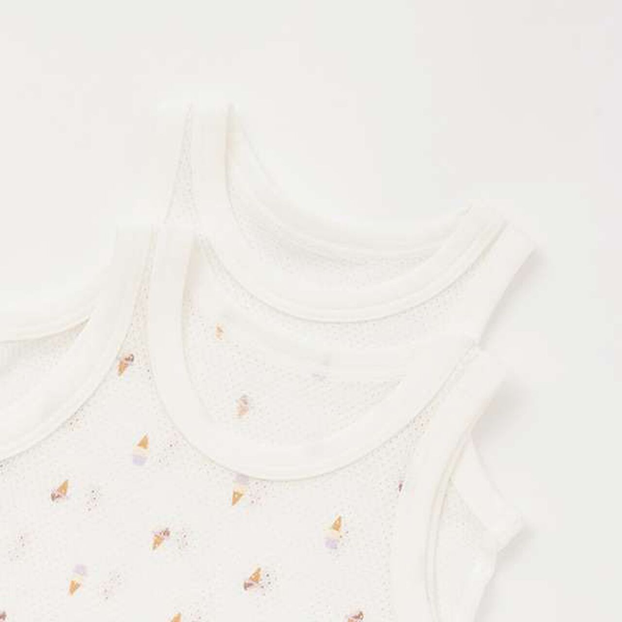 [Weak Acidity] Mesh Tank Undergarments 2P,Ivory, large image number 2