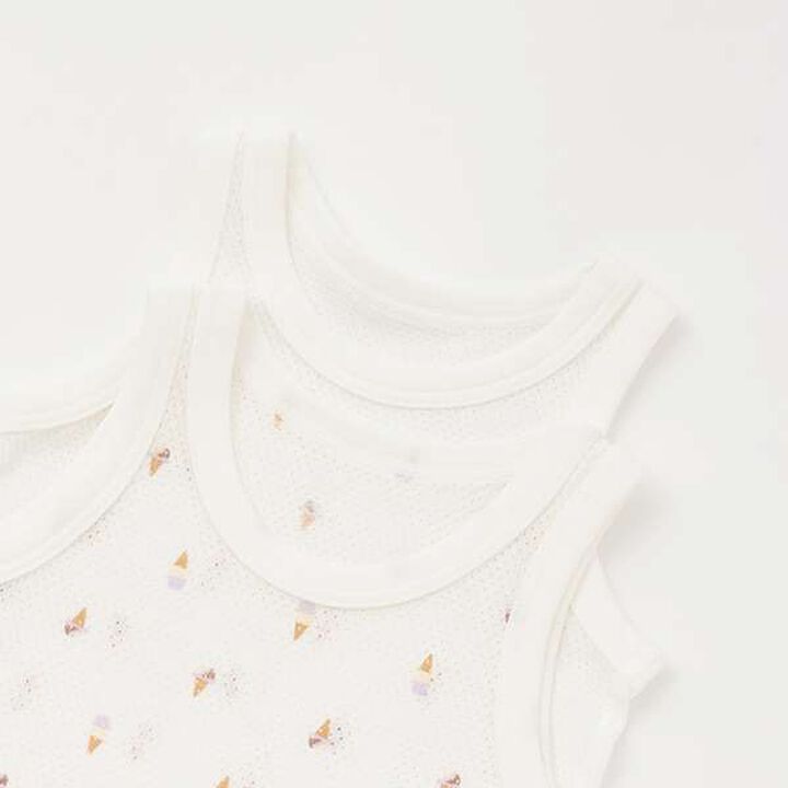 [Weak Acidity] Mesh Tank Undergarments 2P,Ivory, medium image number 2