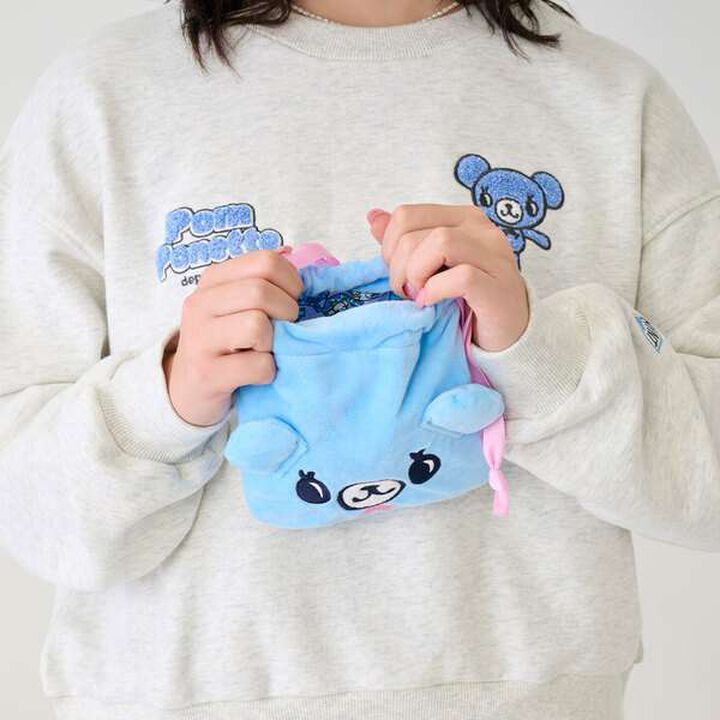 Mint-kun Mini Pouch,Sax blue, medium image number 7