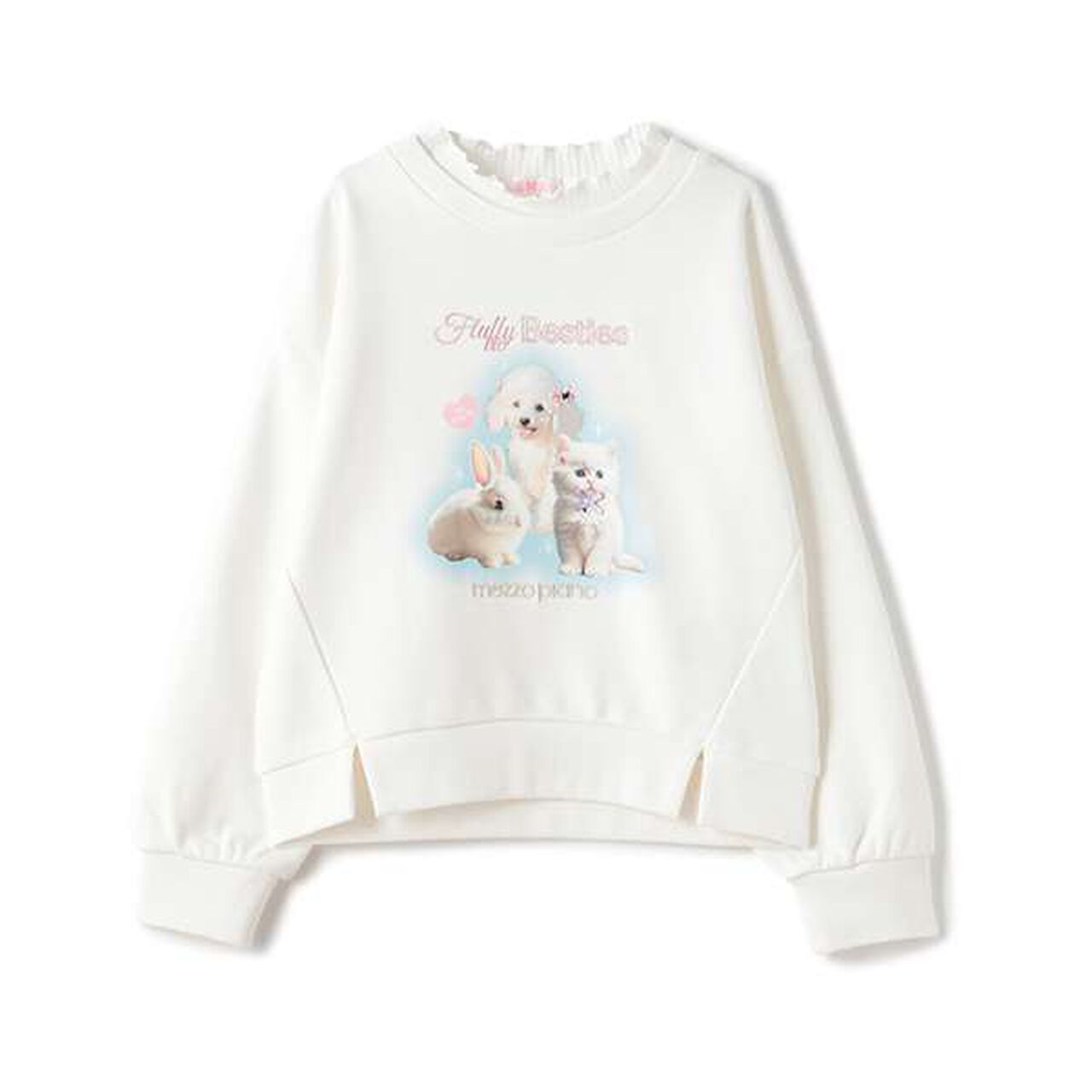 Animal Transfer Sweatshirt,Off white, large image number 0