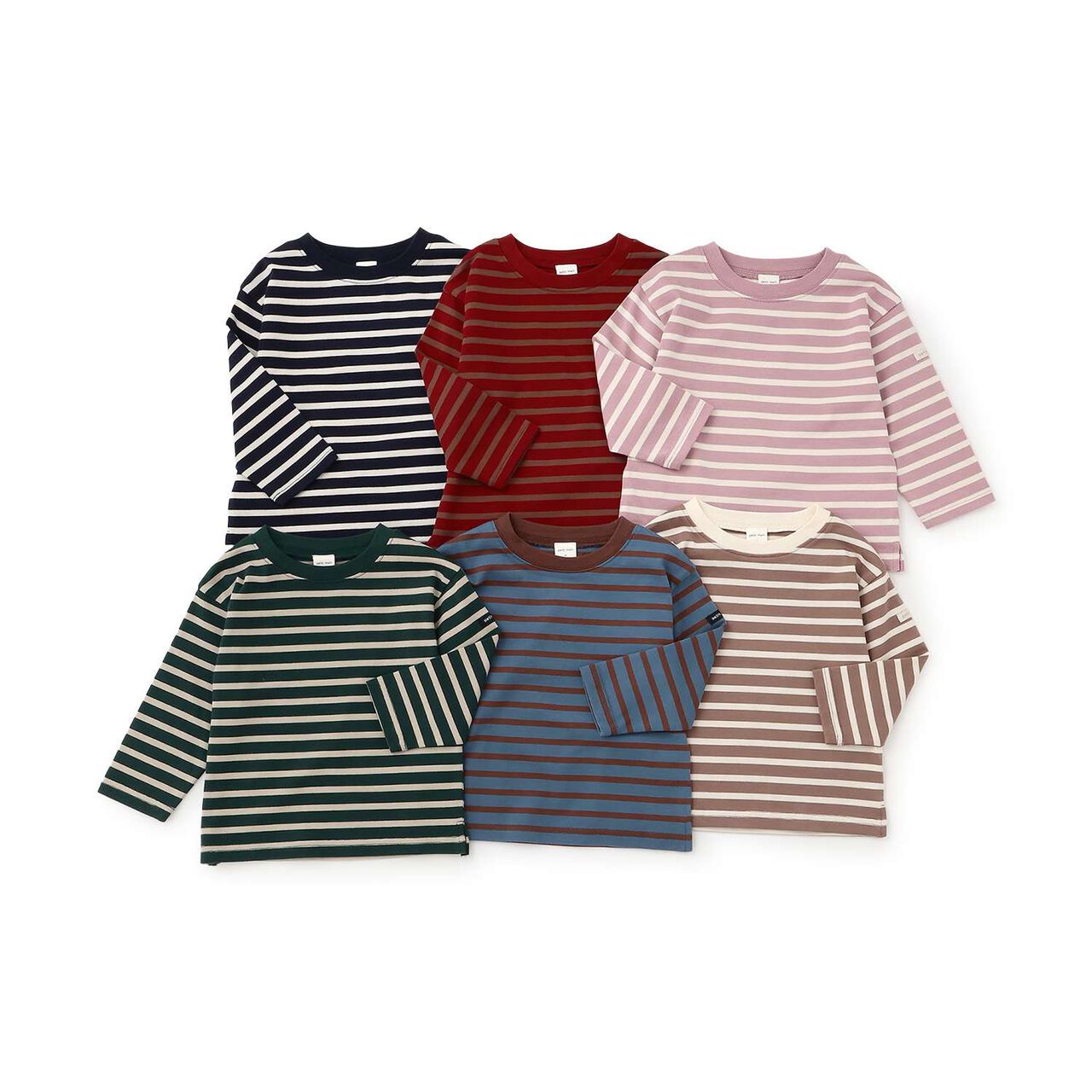 [Anti-Stain Finish] Stripe Pattern Long-Sleeve T-Shirt,Light blue, large image number 10