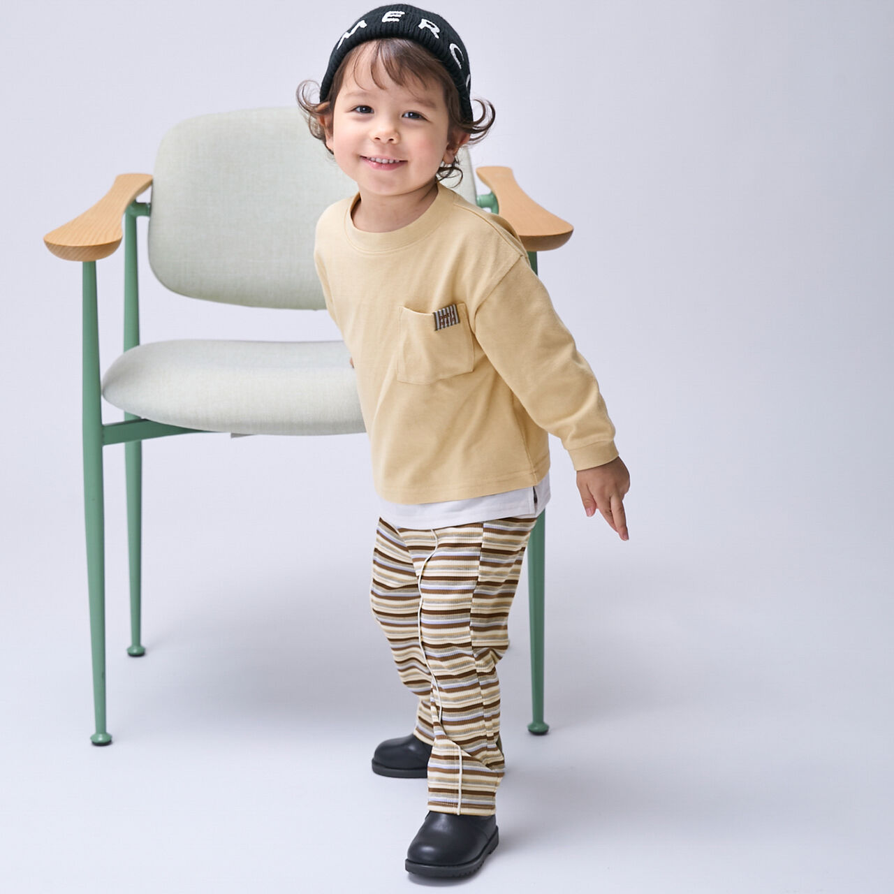 Multi-Stripe Leggings,Pearl white, large image number 3