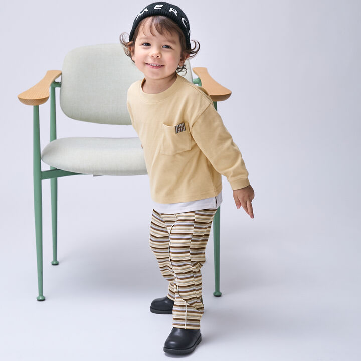 Multi-Stripe Leggings,Pearl white, medium image number 3