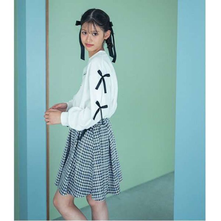 Houndstooth Jacquard Skirt Pants,Mocha tea, medium image number 6