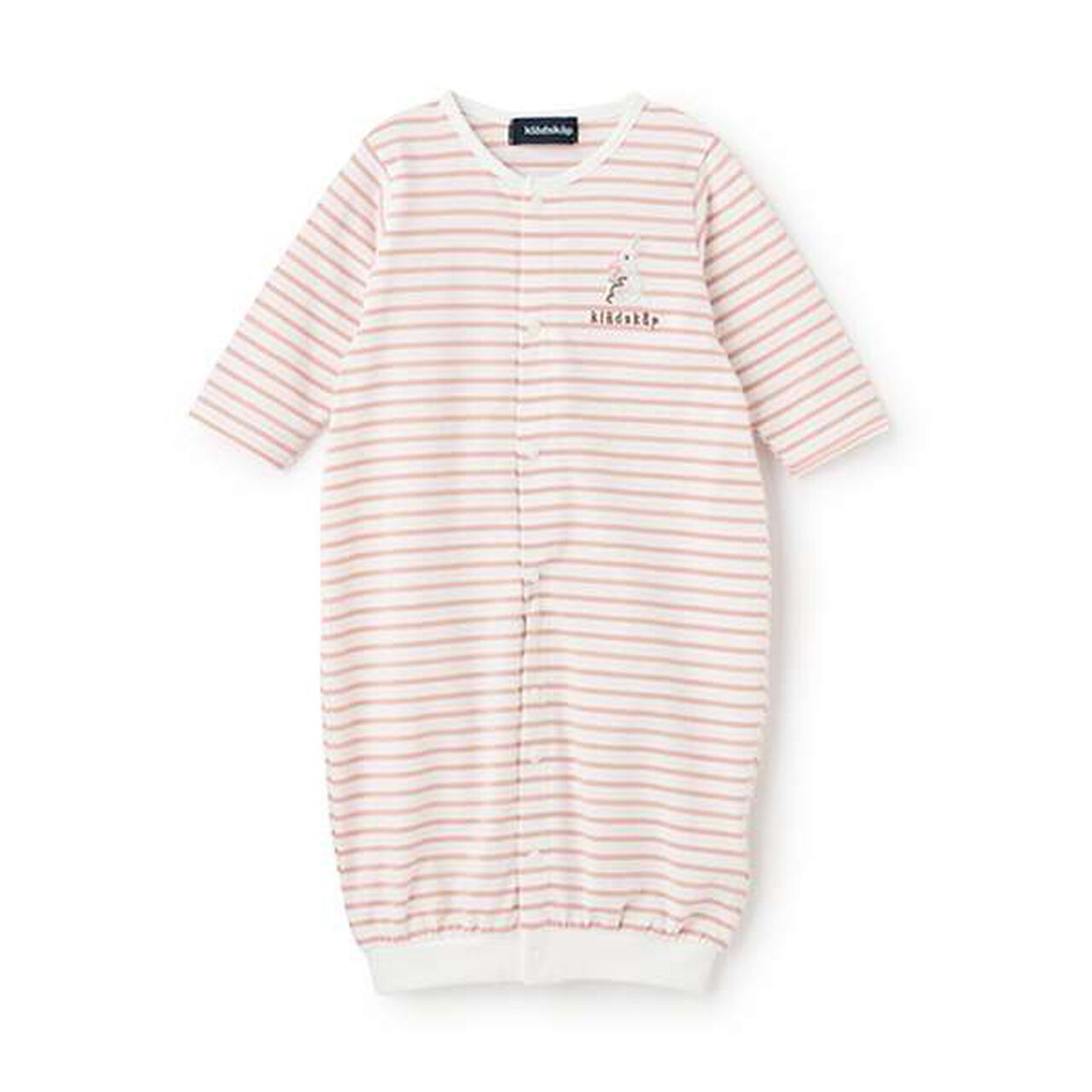 Animal Stripe Long-Sleeve 2-Way All-in-One,Mustard, large image number 16
