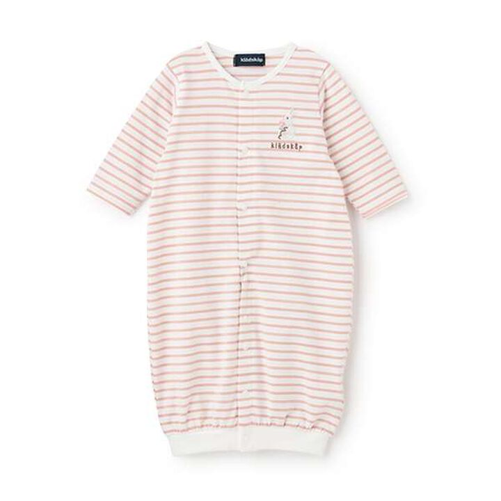 Animal Stripe Long-Sleeve 2-Way All-in-One,Mustard, medium image number 16