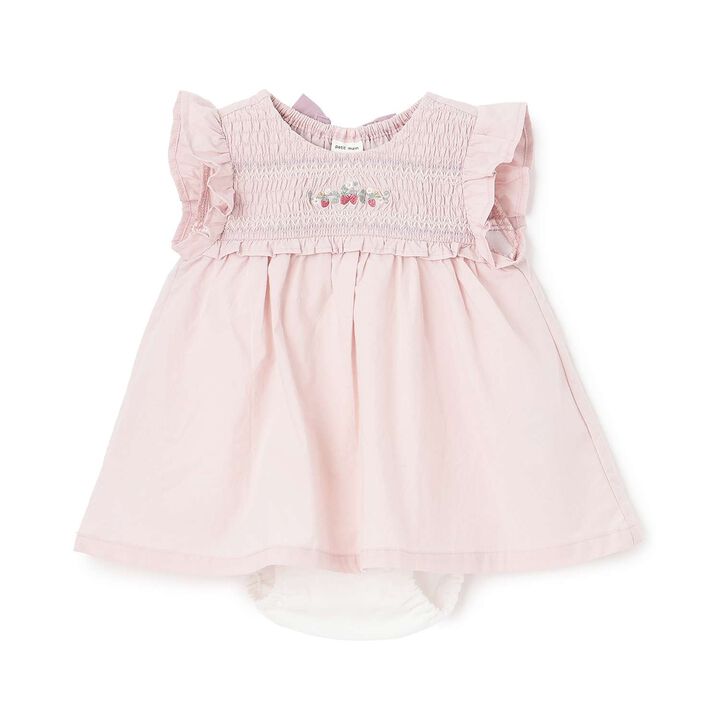 Link Strawberry Embroidery OP Romper,Off white, medium image number 7