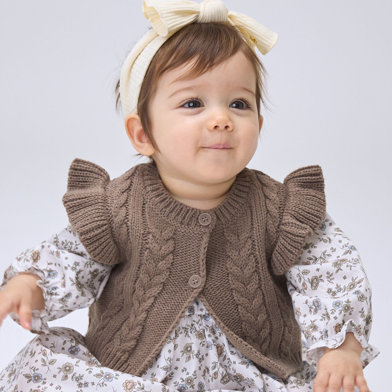 Link - Vest-Style Dress Outfit Set,Ivory, large image number 1