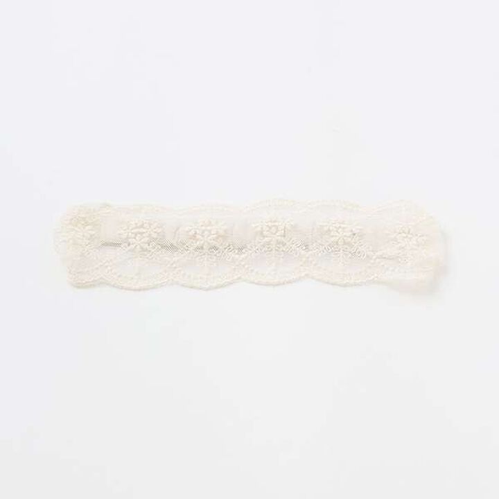 Lace Headband,Pearl white, medium image number 5