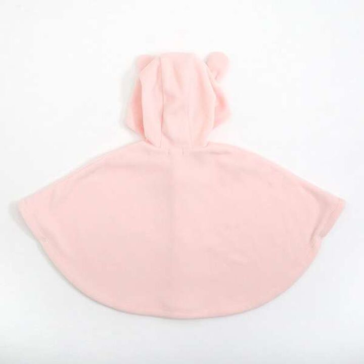 KP Fleece Cape with Amigurumi Bunny,Pink, medium image number 1