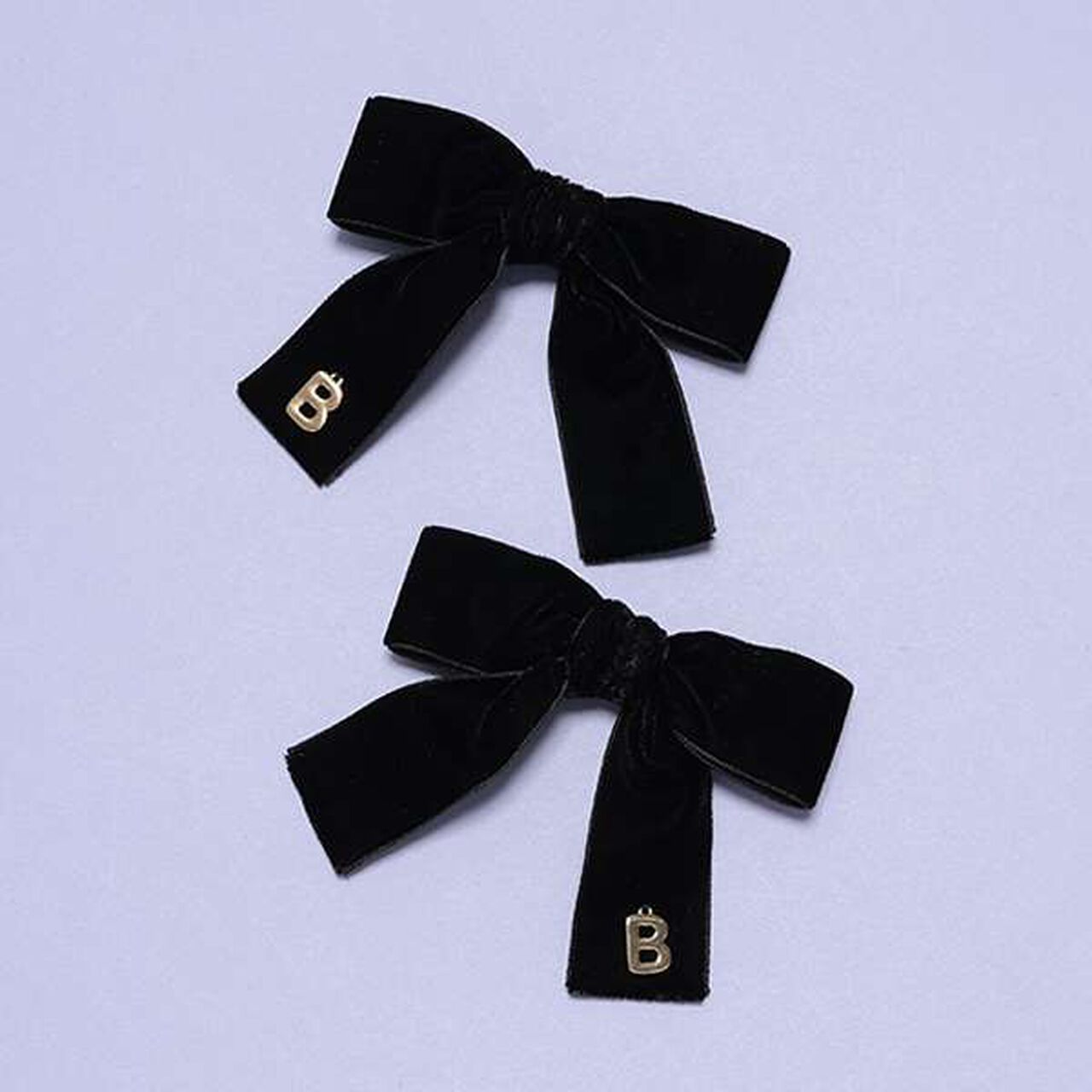 Velvet Ribbon Clip,Brown, large image number 8
