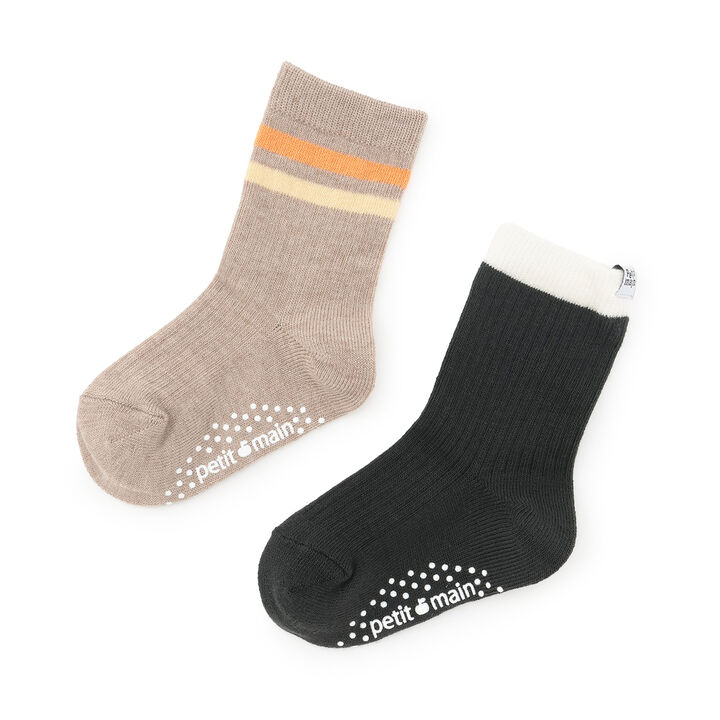 Striped Crew Socks 2P,, medium