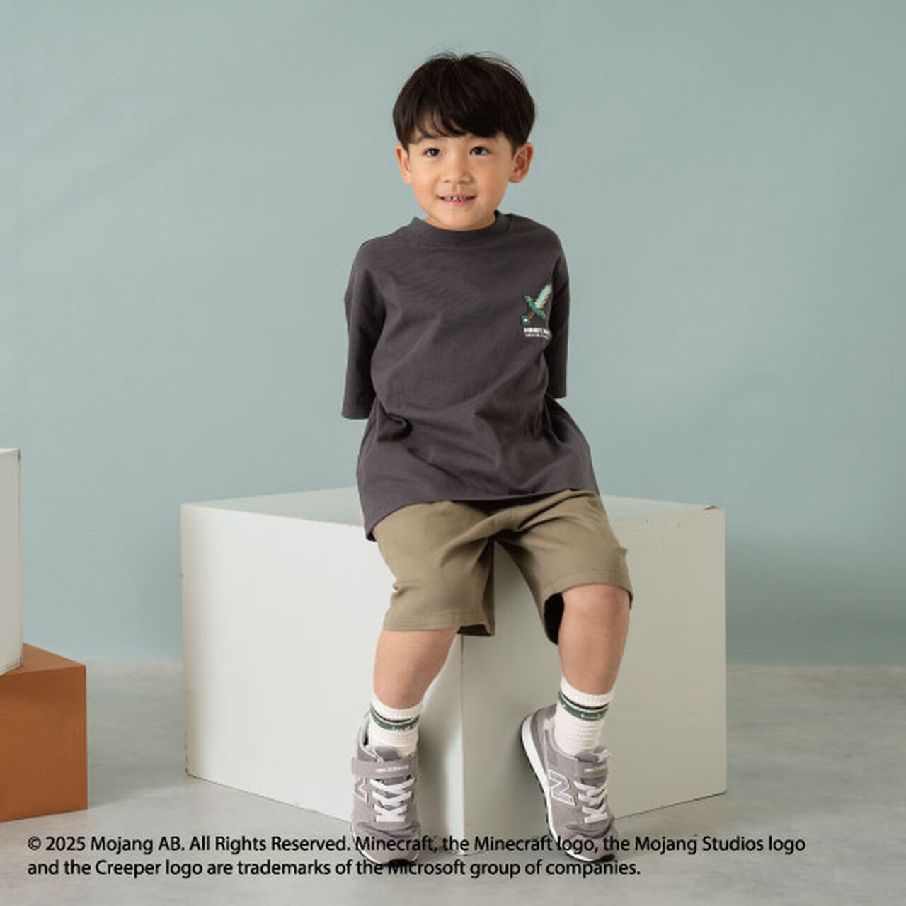 [Minecraft] Kids Weapon Tee,Charcoal gray, large image number 10