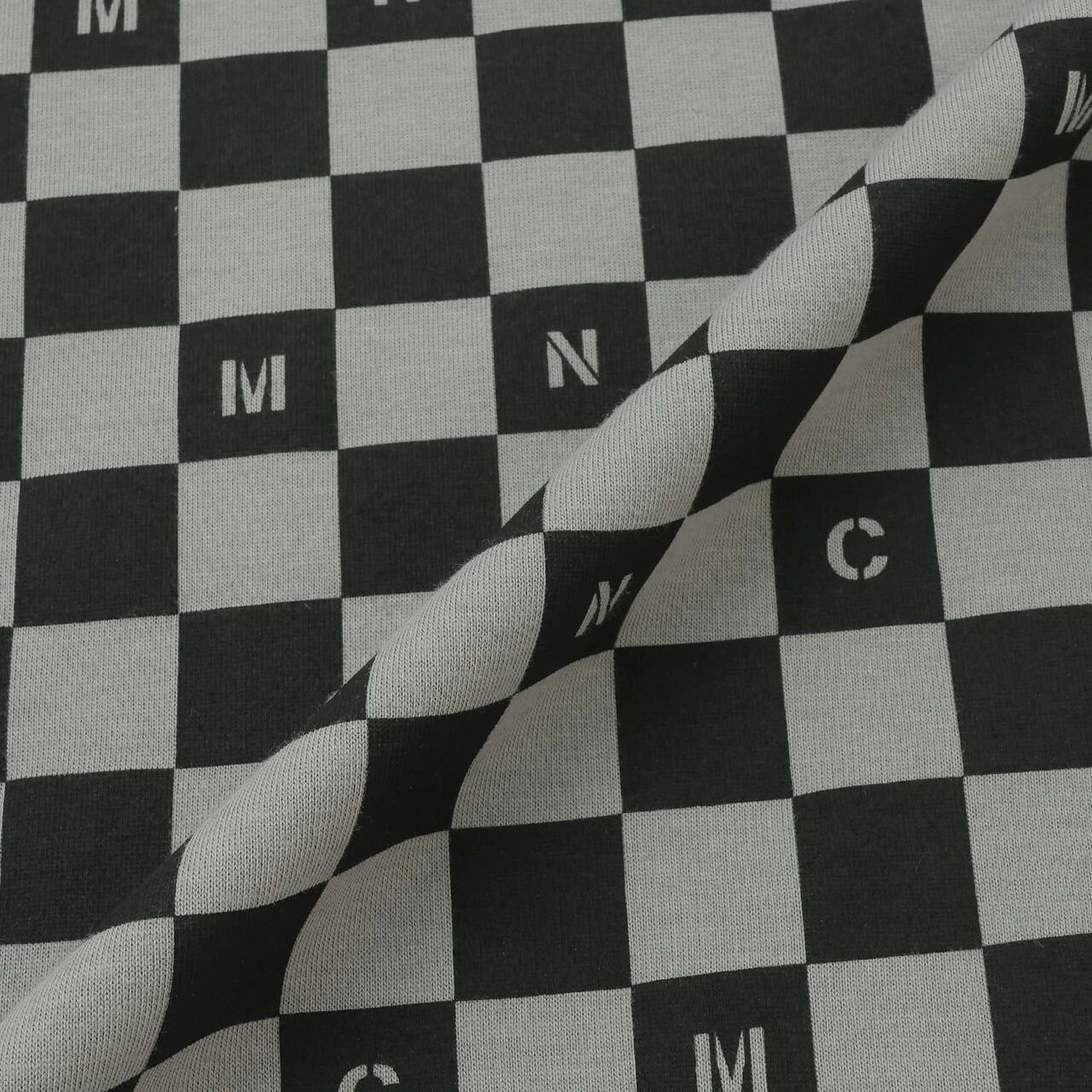 [Anti-Stain & Quick-Dry & Shape Retention] Checker Flag Printed T-Shirt [MNCM],Navy, large image number 12