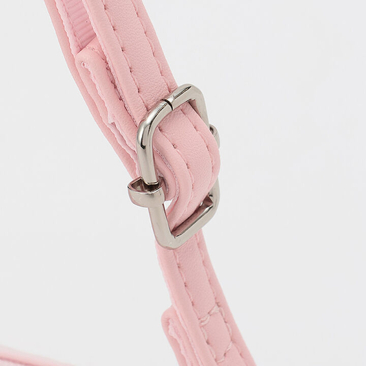 Ribbon Embroidery Small Shoulder Bag,Light pink, medium image number 3