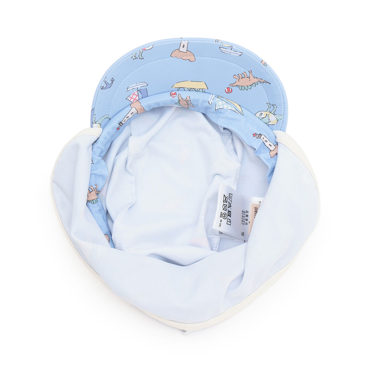 [SWIM] All-Over Pattern Sun Protection Swim Cap,Turquoise, large image number 7