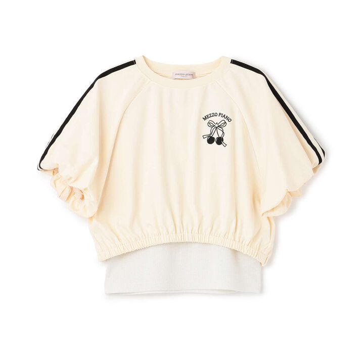 [Restock] Side Line Balloon Sleeve T-Shirt & Tank Top Set,, medium