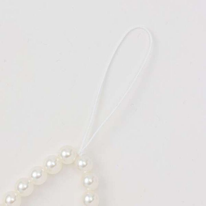Heart Pearl Charm,Pearl white, medium image number 2