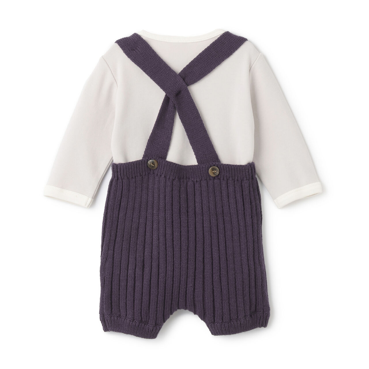 [Monpoke] Pants Set with Suspenders,Light gray, large image number 3