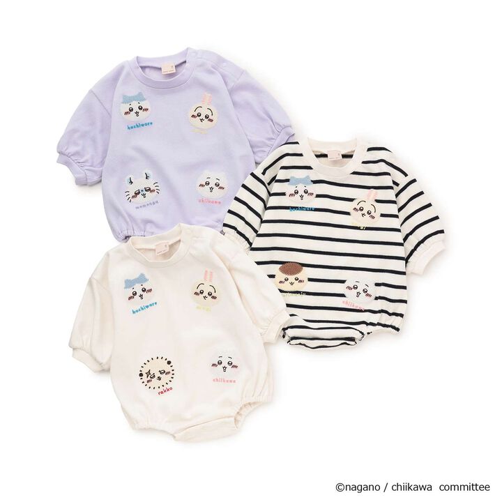 Chikawa Anime Embroidered Romper,Lavender, medium image number 10