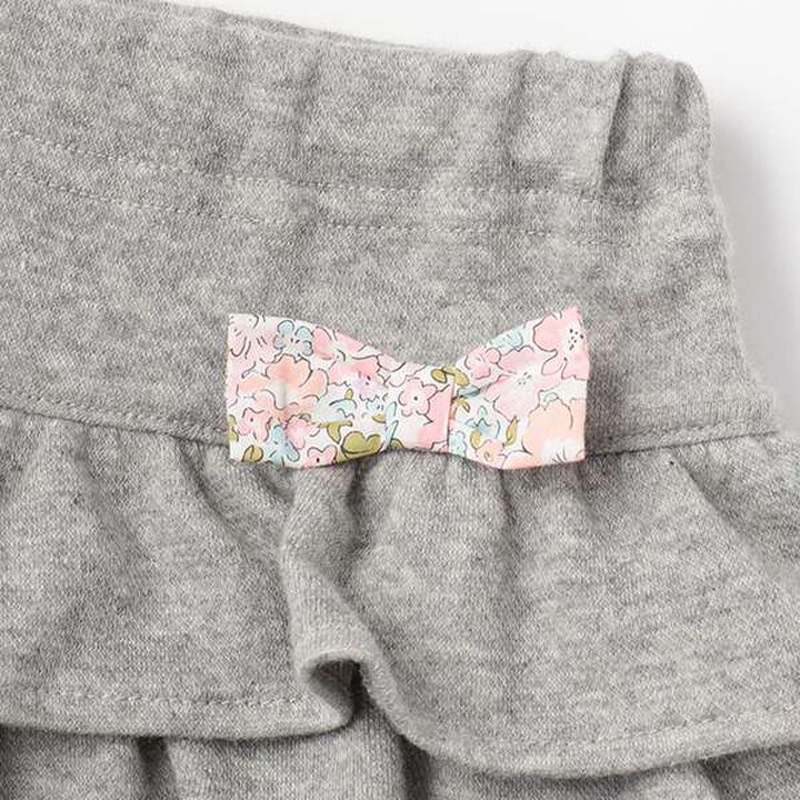 [Made in Japan] Frilled Cut Pants,Light gray, medium image number 3
