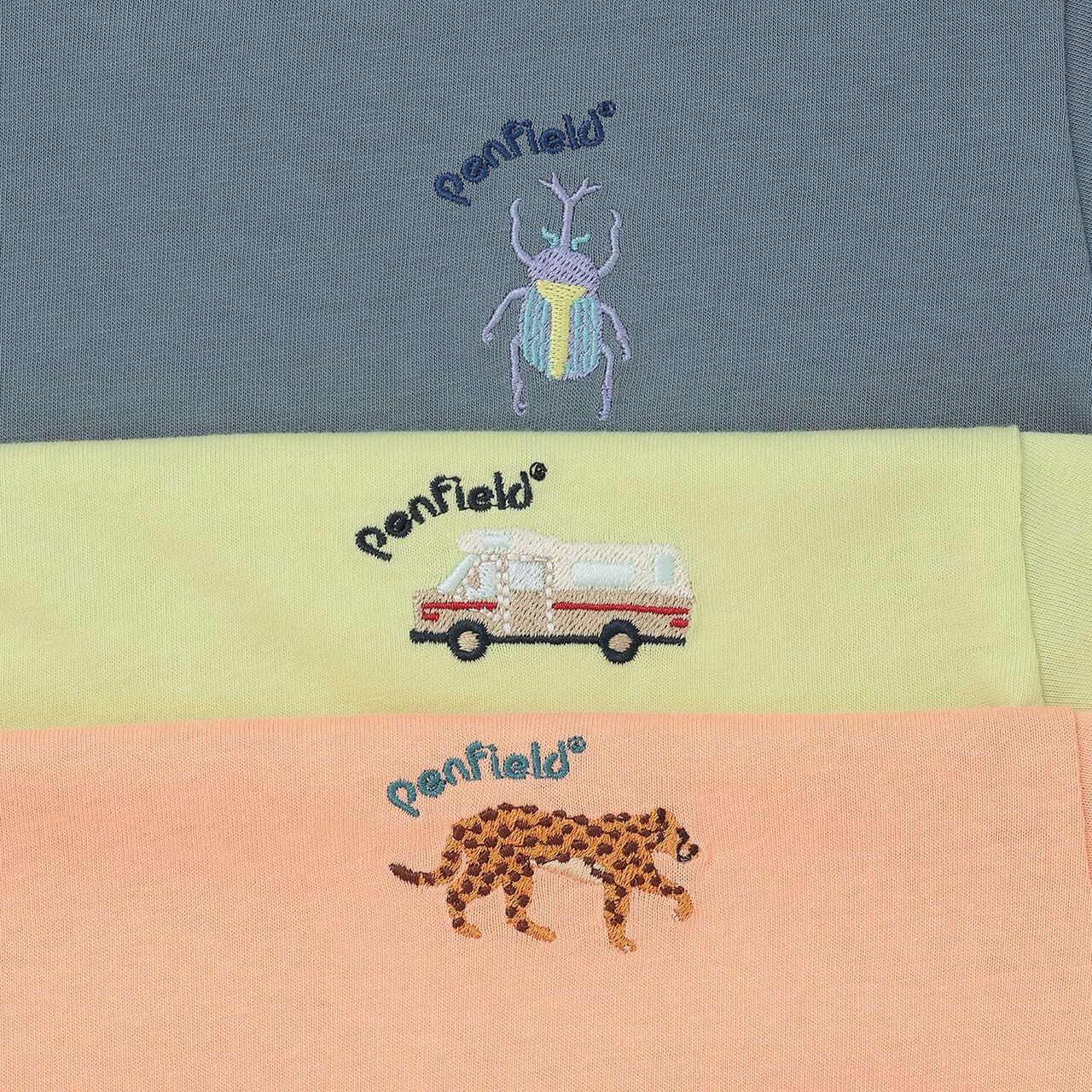 [網路獨家] [Penfield] 接觸涼感刺繡短袖T恤,藍灰色, large image number 9