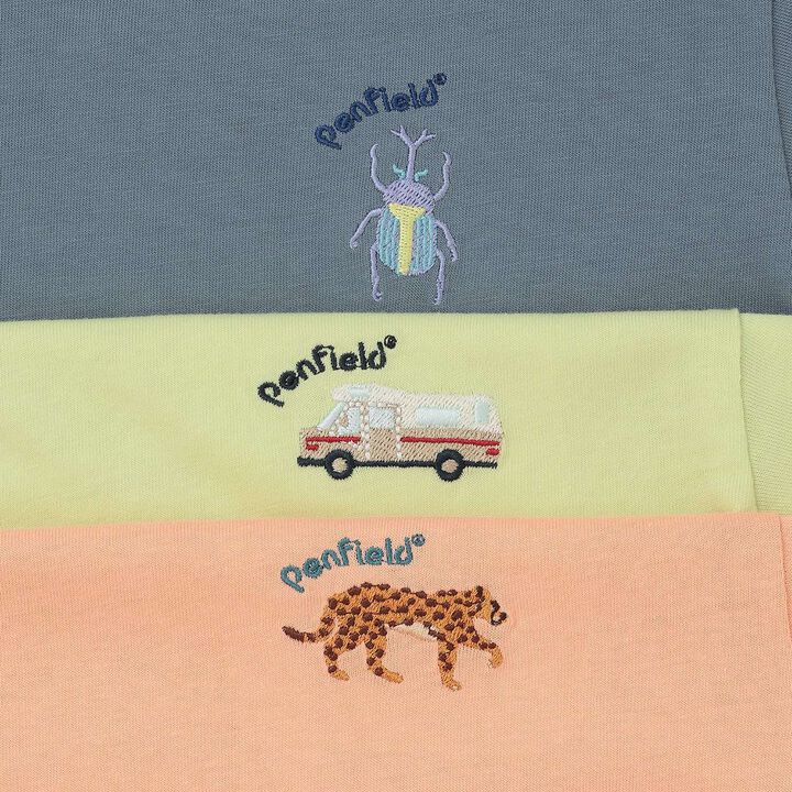 [網路獨家] [Penfield] 接觸涼感刺繡短袖T恤,藍灰色, medium image number 9