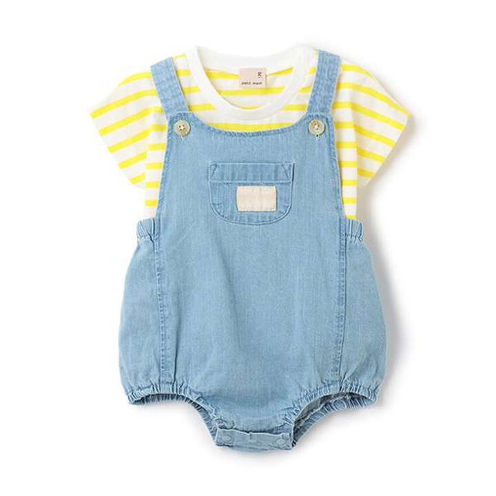 Overalls Outfit Set,Yellow, medium image number 0