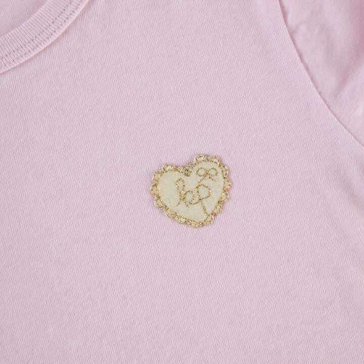 [Made in Japan] Puff Sleeve Short-Sleeve T-Shirt (100-130),Pink, medium image number 8