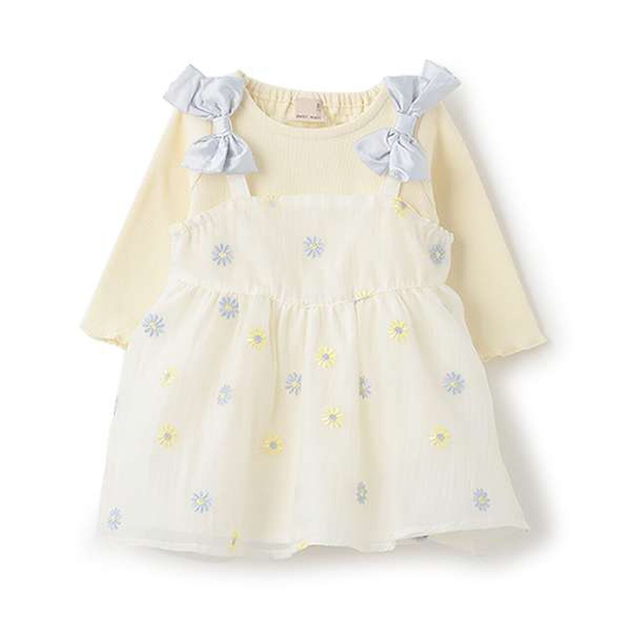 [Link] Floral Embroidery One-Piece Romper,Light pink, large image number 10