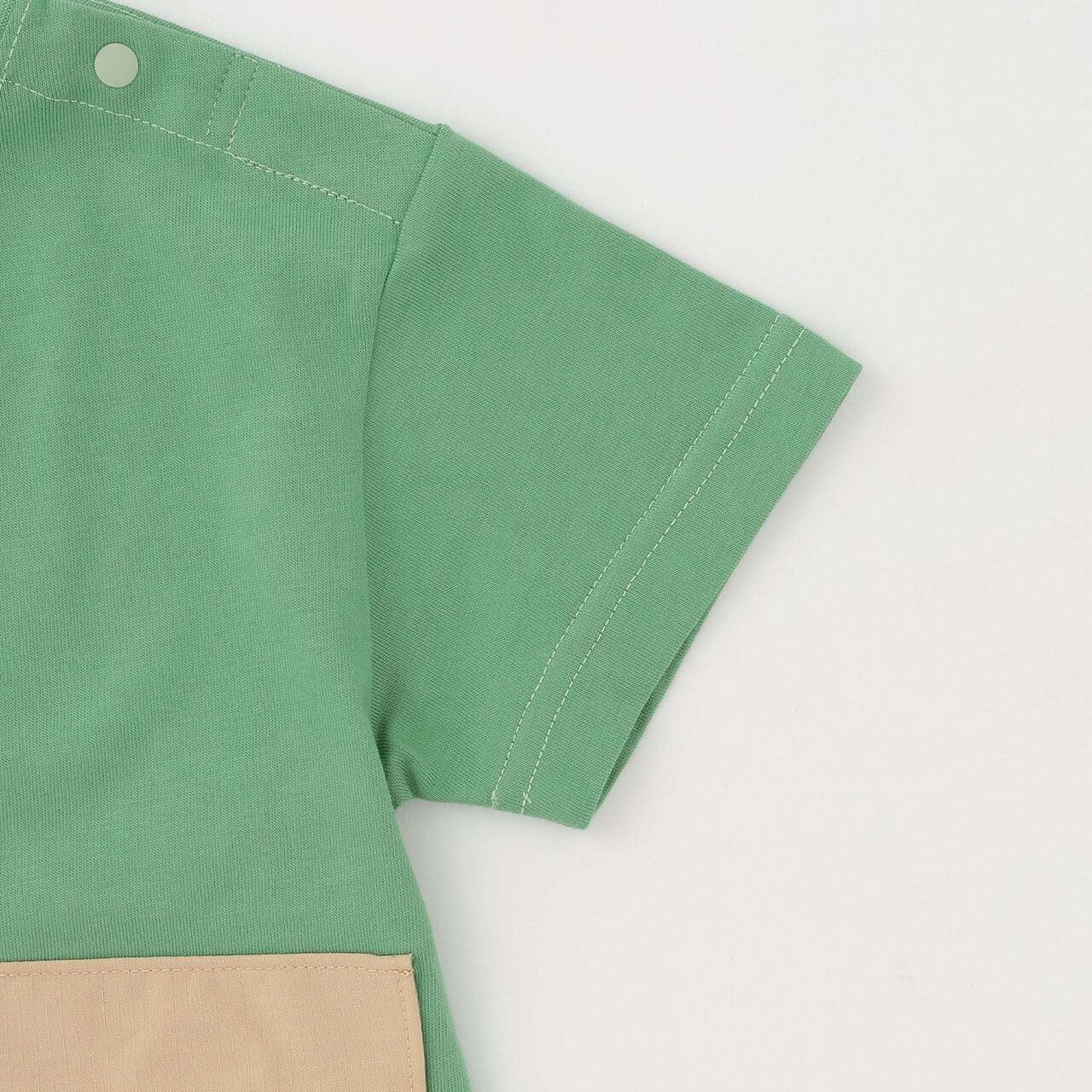 [Kobito Zukan] Pocket Short Sleeve T-Shirt,Green, large image number 3