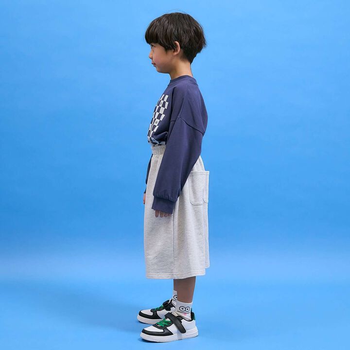 8-Length Wide Sweatpants [MNCM],Black, medium image number 22