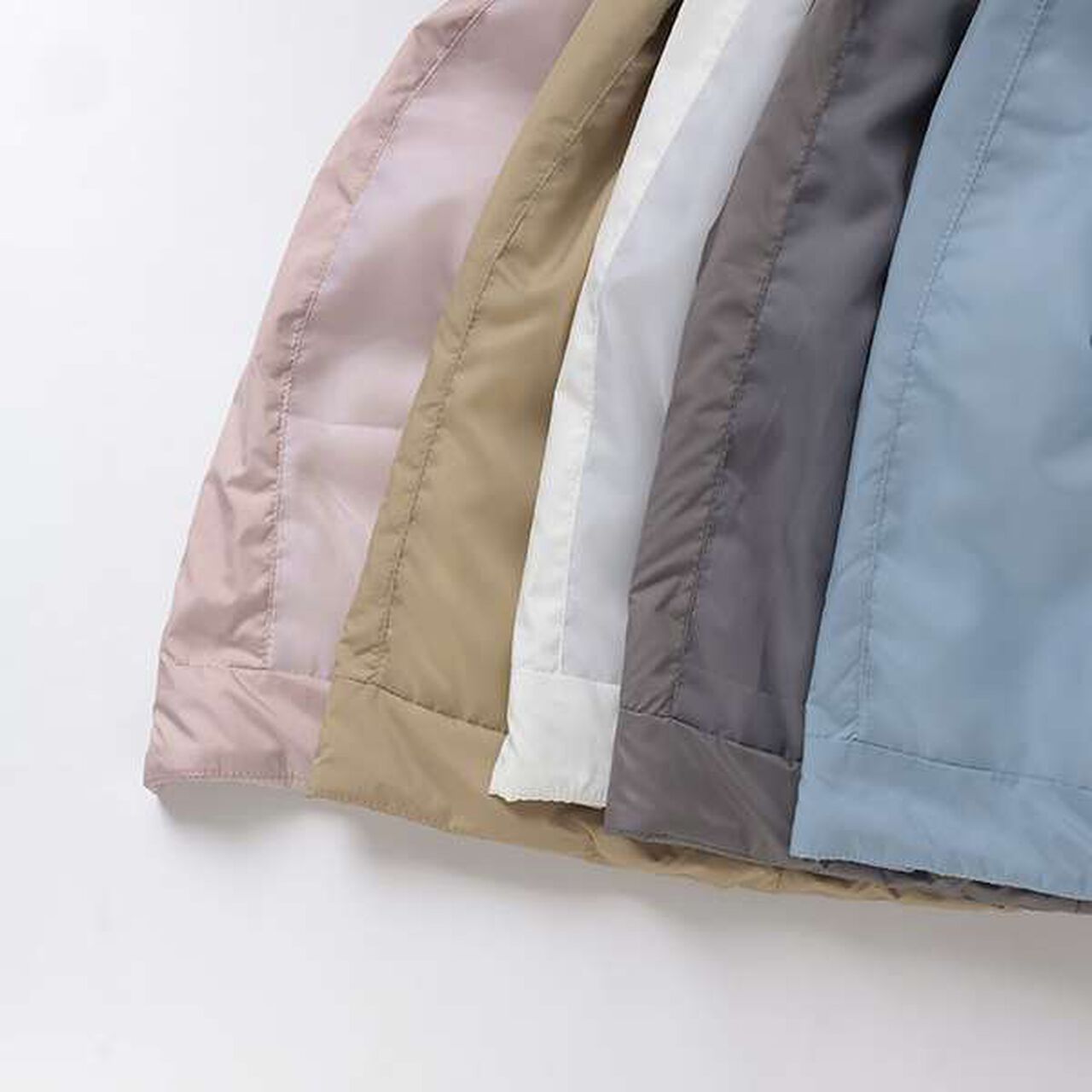 Quilted Bomber Jacket with Removable Sailor Collar,Charcoal gray, large image number 13