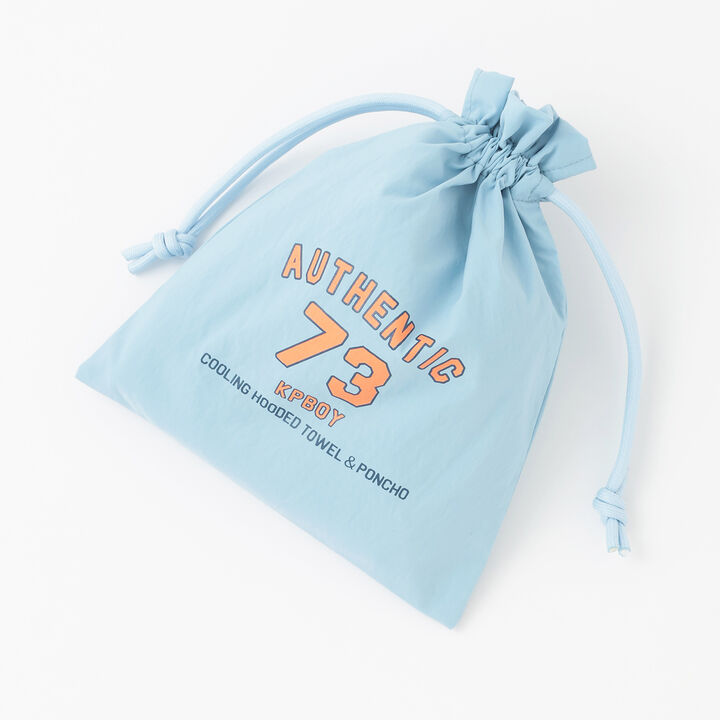 Hooded Mini Poncho,Blue, medium image number 6