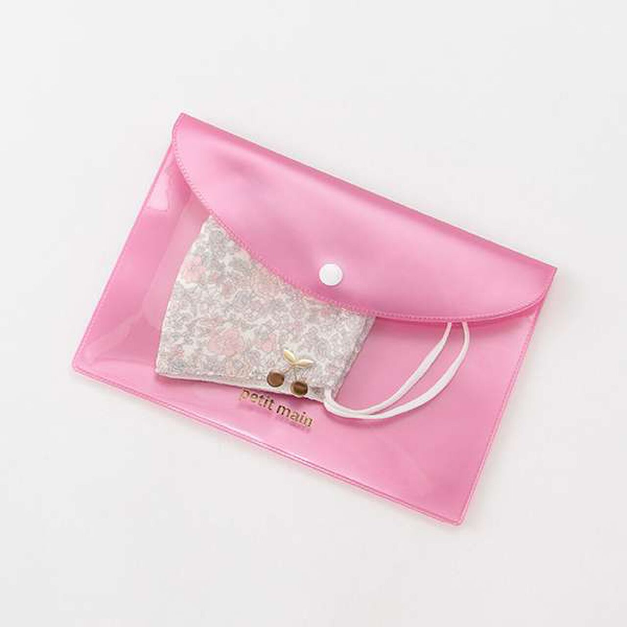 Antibacterial Deodorant All-Over Pattern Mask with Case,Yellow green, large image number 5